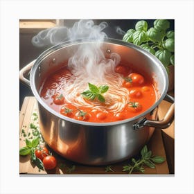 Tomato Soup In A Pot 1 Canvas Print