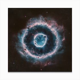 Celestial Ripples Circul Nebula Canvas Print