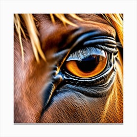 Eye Of A Horse 12 Canvas Print