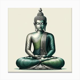 "Zen Harmony" is a striking depiction of the Buddha in a state of deep meditation, rendered with a serene palette of greens and detailed linework that emphasizes the contours of his peaceful form. The artwork conveys a sense of tranquility and spiritual depth, with the Buddha's poised posture and enlightened expression serving as a beacon of calm and introspection. This piece is perfect for those seeking to create a space of reflection and peace, making it an excellent choice for meditation rooms, yoga studios, or any area where serenity is desired. "Zen Harmony" is not just art; it is a visual manifestation of mindfulness and inner peace. Canvas Print