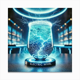 A Futuristic Non Alcoholic Beverage Named Electri Canvas Print