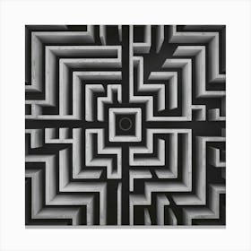 Abstract Maze Canvas Print