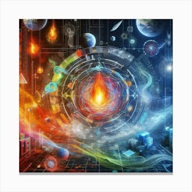 Psychedelic Universe Canvas Print