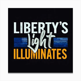 Liberty'S Light Illuminates Canvas Print