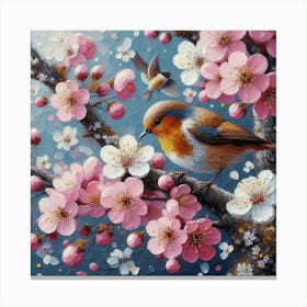 Spring blossom painting Canvas Print