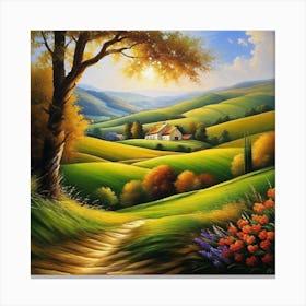 Landscape Painting 122 Canvas Print