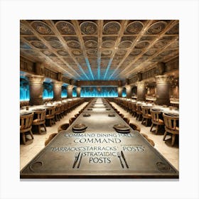 A Unique Restaurant Dining Area Called The Command Canvas Print