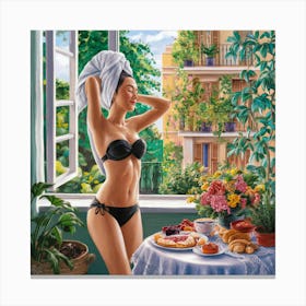 Girl In A Bikini 3 Canvas Print