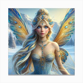 Blue princess fairy  Canvas Print