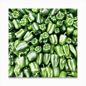 Green Peppers Canvas Print