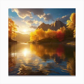 Autumn In The Mountains 28 Canvas Print