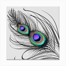 Peacock Feather 1 Canvas Print