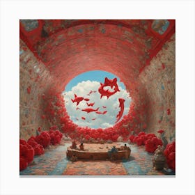 'The Red Room' Canvas Print