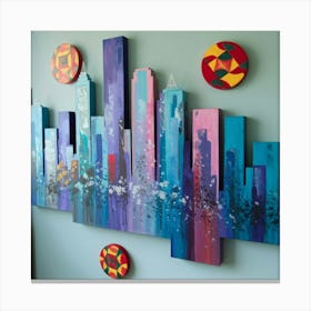 A Unique Wall Art That Features A Large Abstract P 7gfl 9tcsk Buvwfzi Rya Uba43vb2rumhgvxa3mxitw Canvas Print