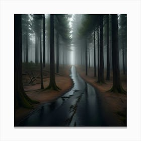 Foggy Forest Canvas Print