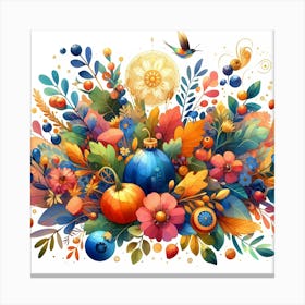 Colorful Autumn Background Canvas Print