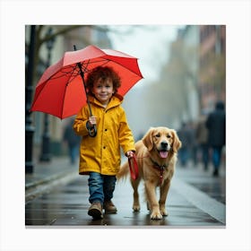 Flux Dev A Young Boy With Bright Brown Eyes Messy Curly Brown 3 Canvas Print