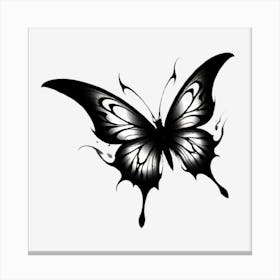 Black Butterfly 1 Canvas Print