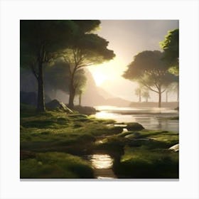 Forest Scene Canvas Print