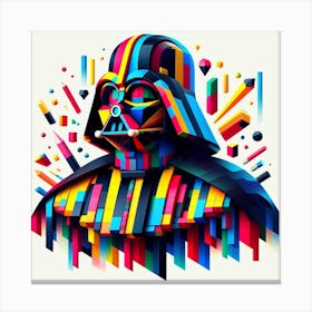 Darth Vader Multi Color Star Wars Art Print Canvas Print