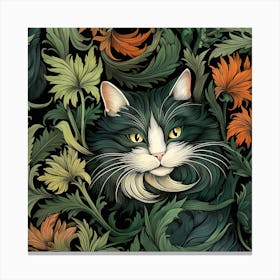 Cat In The Garden 1 Canvas Print