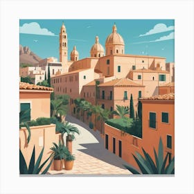 Graphic Design Palermo Art 2 Canvas Print