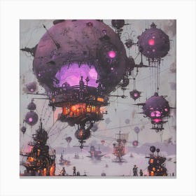 Futuristic City 49 Canvas Print