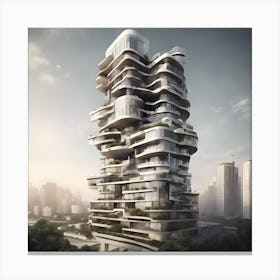 Futuristic Building Canvas Print