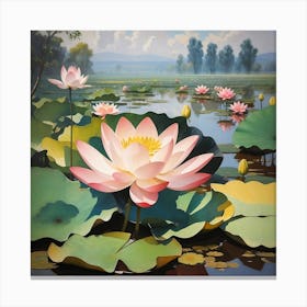 Lotus Flower Canvas Print