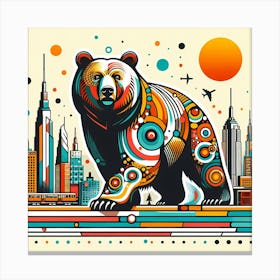 New York City Bear Canvas Print