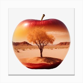 Apple In The Desert Canvas Print
