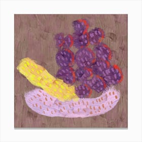 Grapes In A Bowl Canvas Print