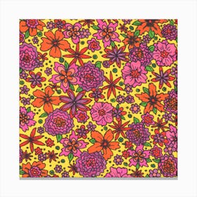 Funky Flowers 2 Canvas Print