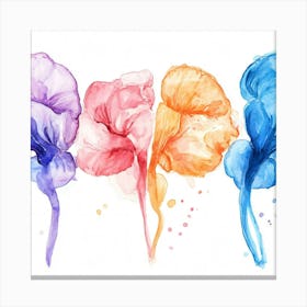 Watercolor Flowers 6 Canvas Print