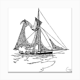 Sail Boat Canvas Print