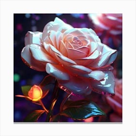 Pink Roses Canvas Print