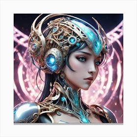 Futuristic Girl 2 Canvas Print