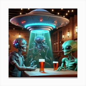 ALIEN LOCKIN Canvas Print