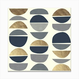 Geometric and golden composition 6 Canvas Print