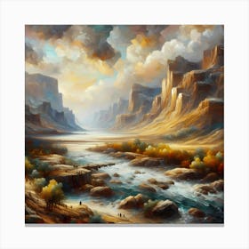 Canyon River Canvas Print