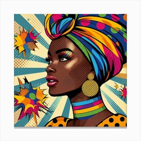 Amara Pop African Woman  Canvas Print