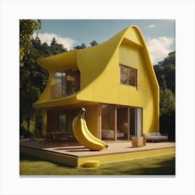Banana House 1 Canvas Print