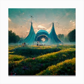 Misty Meadows Canvas Print