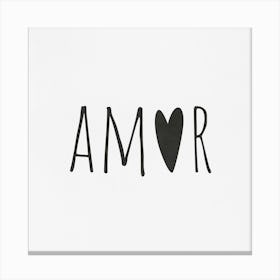 Amor - 01bw Canvas Print