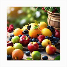 Fruit Basket 3 Canvas Print