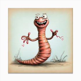 Worm! 2 Canvas Print