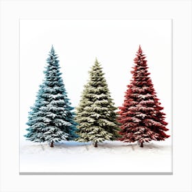 Three Christmas Trees 1 Canvas Print