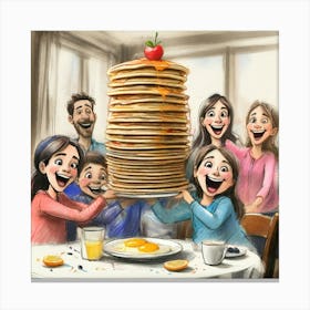 Pancakes For Breakfast 6 Canvas Print