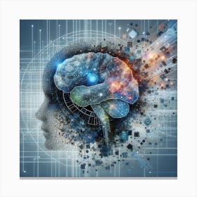 Brain And Technology Concept Canvas Print