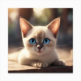 Siamese Cat 1 Canvas Print